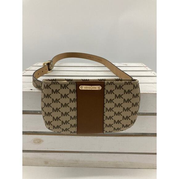 Michael Kors Handbags - MICHAEL KORS, TAN, BROWN LARGE, (LARGE BELT SIZE) FANNY PACK
